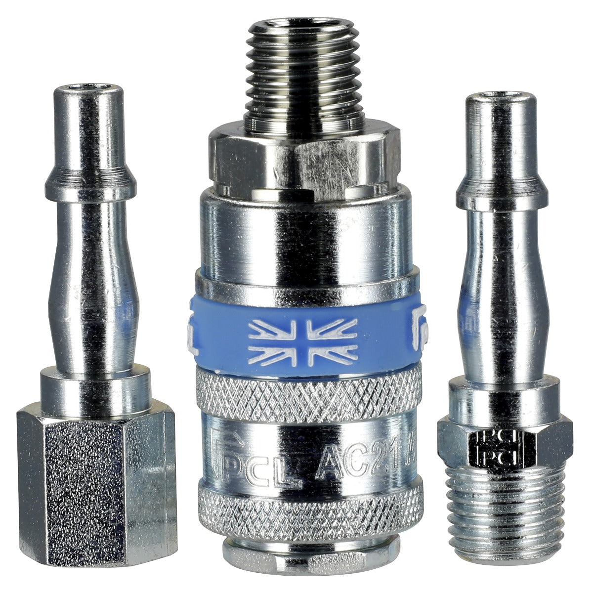PCL Air Tool Coupling Kit 1/4"BSPT 3pc AC60