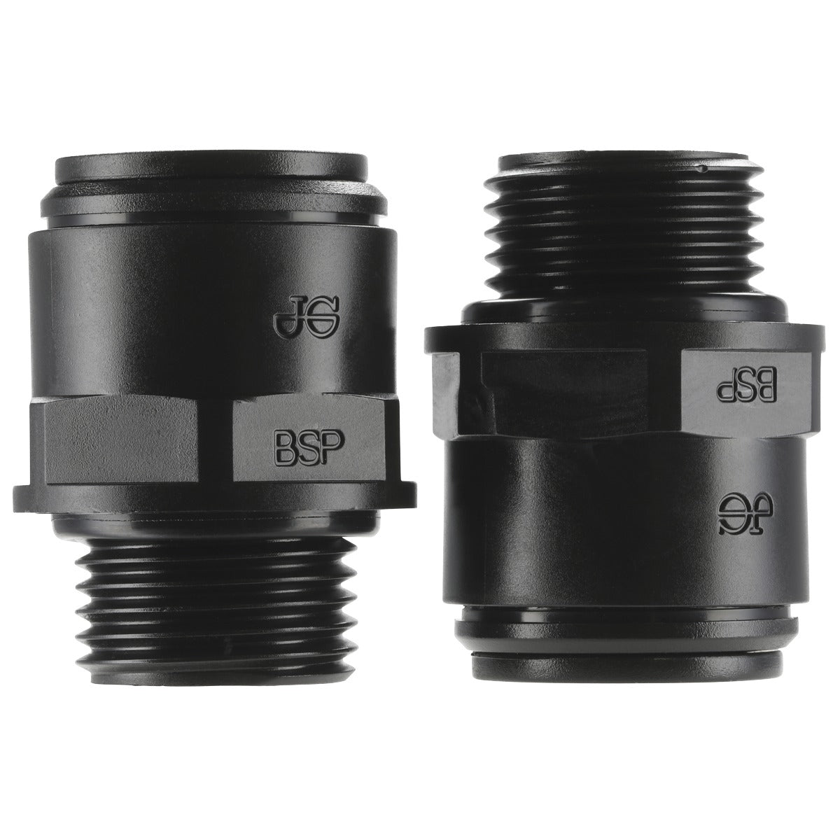 John Guest Straight Adaptor 15mm x 1/2"BSP - Pack of 2 CAS15SA