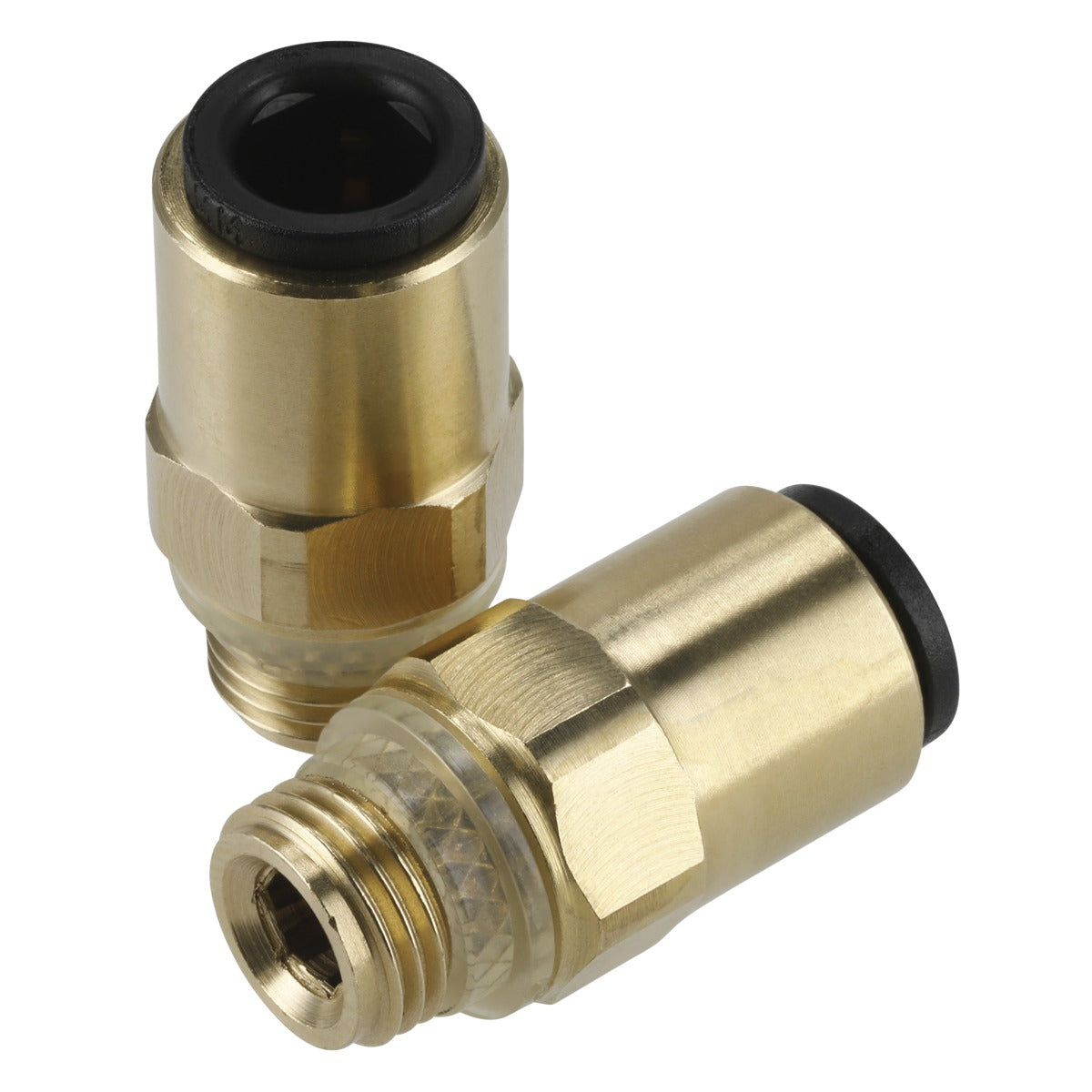 John Guest Brass SuperThread Straight Adaptor 6mm x 1/8"BSP - Pack of 2 JGBC618