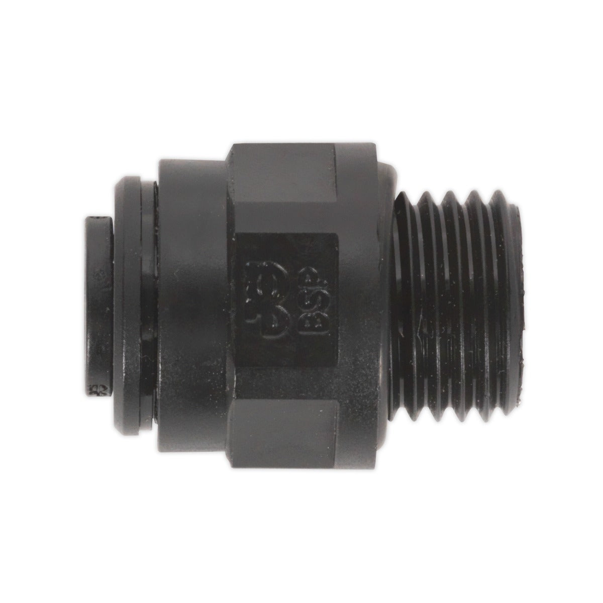John Guest Straight Adaptor 10mm x 1/4"BSP - Pack of 5 JGC1014
