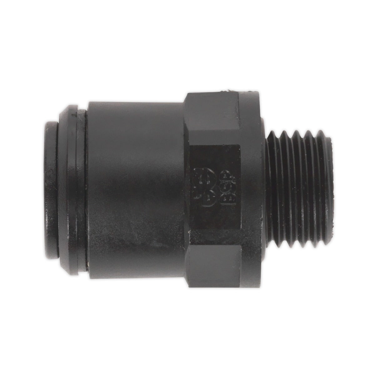 John Guest Straight Adaptor 6mm x 1/4"BSP - Pack of 5 JGC614