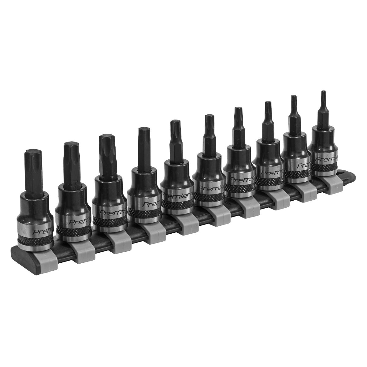 Premier Black TRX-Star Socket Bit Set 3/8"Sq Drive 10pc AK6207B