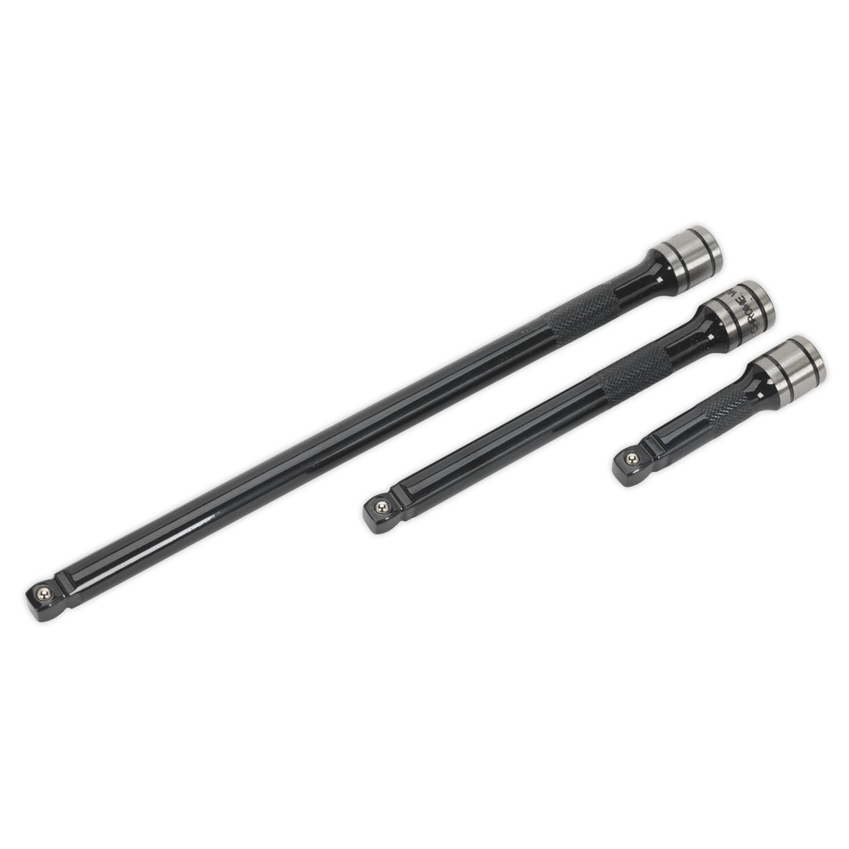 Premier Black Wobble/Rigid Extension Bar Set 3/8"Sq Drive 3pc AK7691