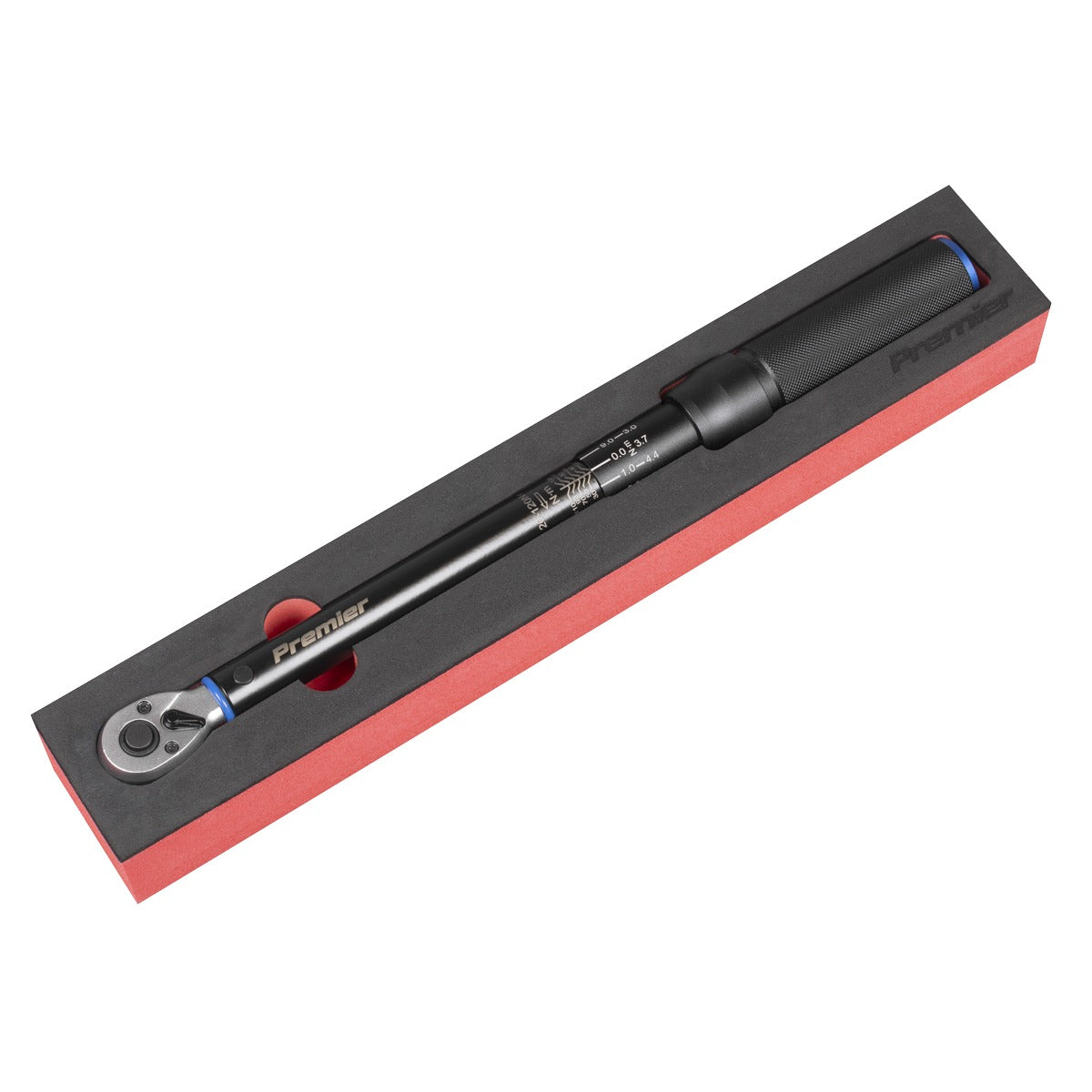 Premier Black Torque Wrench Micrometer 3/8"Sq Drive Calibrated 20-120Nm - Premier Black STW903B