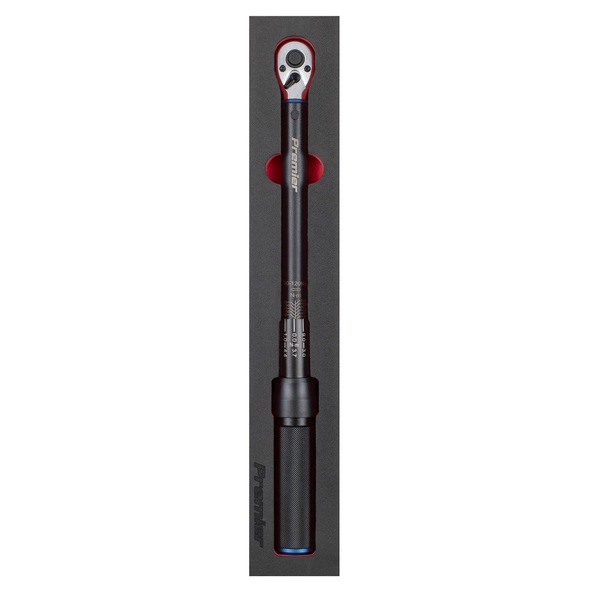 Premier Black Torque Wrench Micrometer 3/8"Sq Drive Calibrated 20-120Nm - Premier Black STW903B