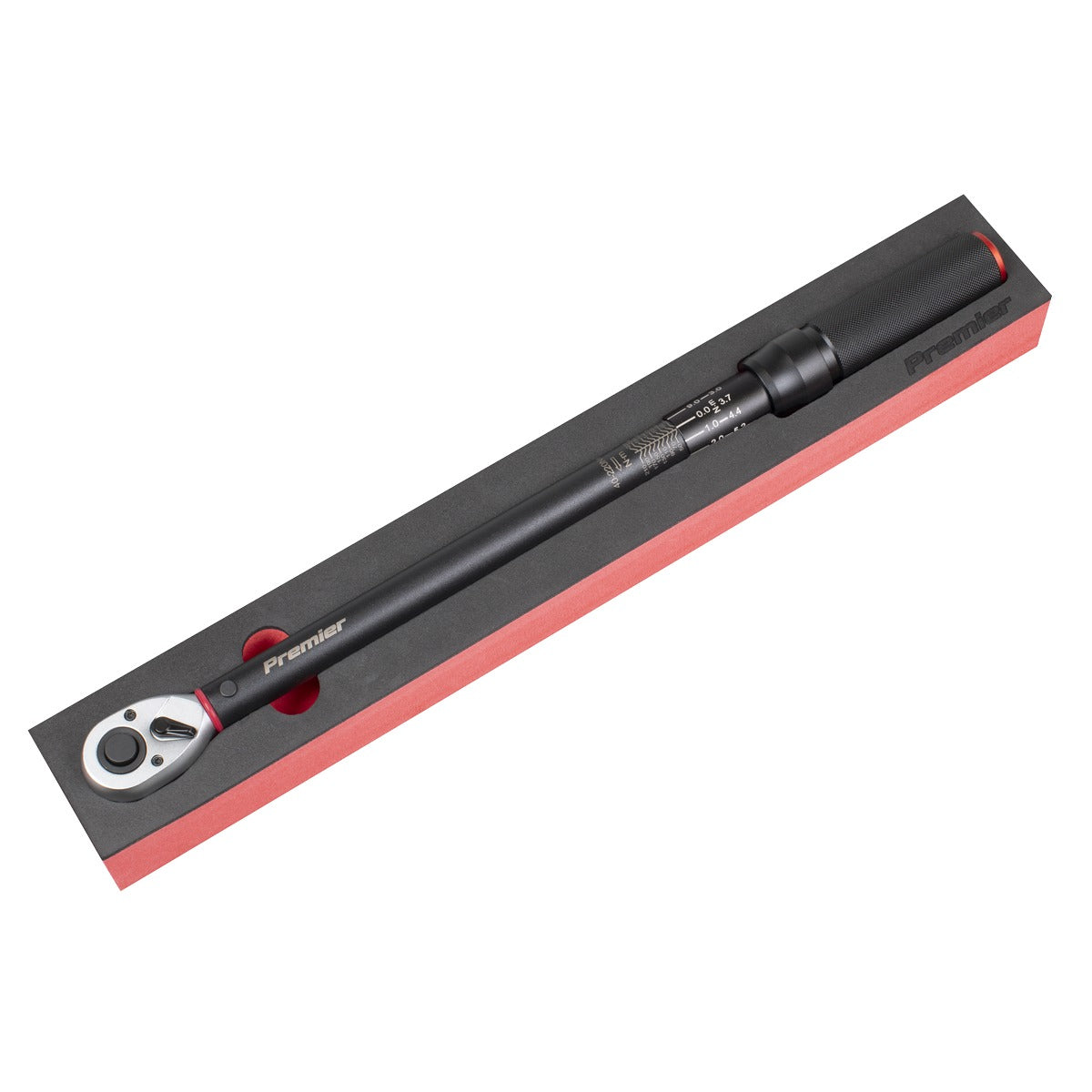 Premier Black Torque Wrench Micrometer 1/2"Sq Drive Calibrated 40-220Nm - Premier Black STW904B