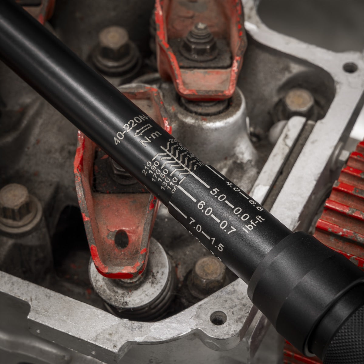Premier Black Torque Wrench Micrometer 1/2"Sq Drive Calibrated 40-220Nm - Premier Black STW904B