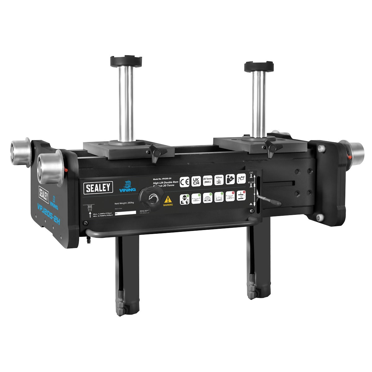 Viking Pit Jack 20 Tonne High Lift Double Ram VPJ20S-2H