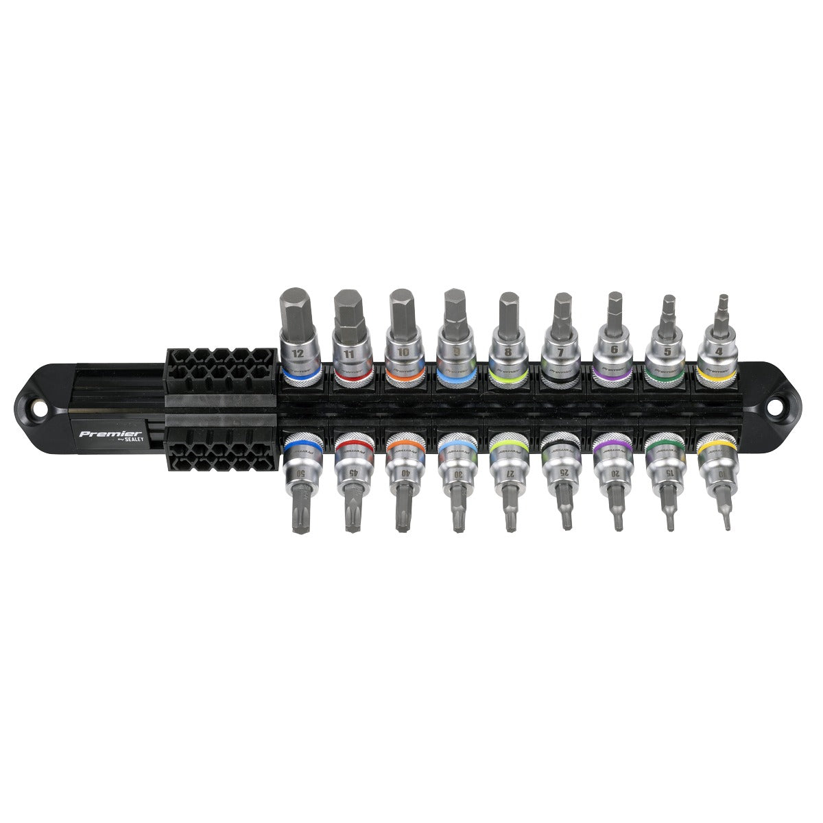 Premier Platinum Series Hex & TRX-Star Socket Bit Set 3/8"Sq Drive 18pc AK6252