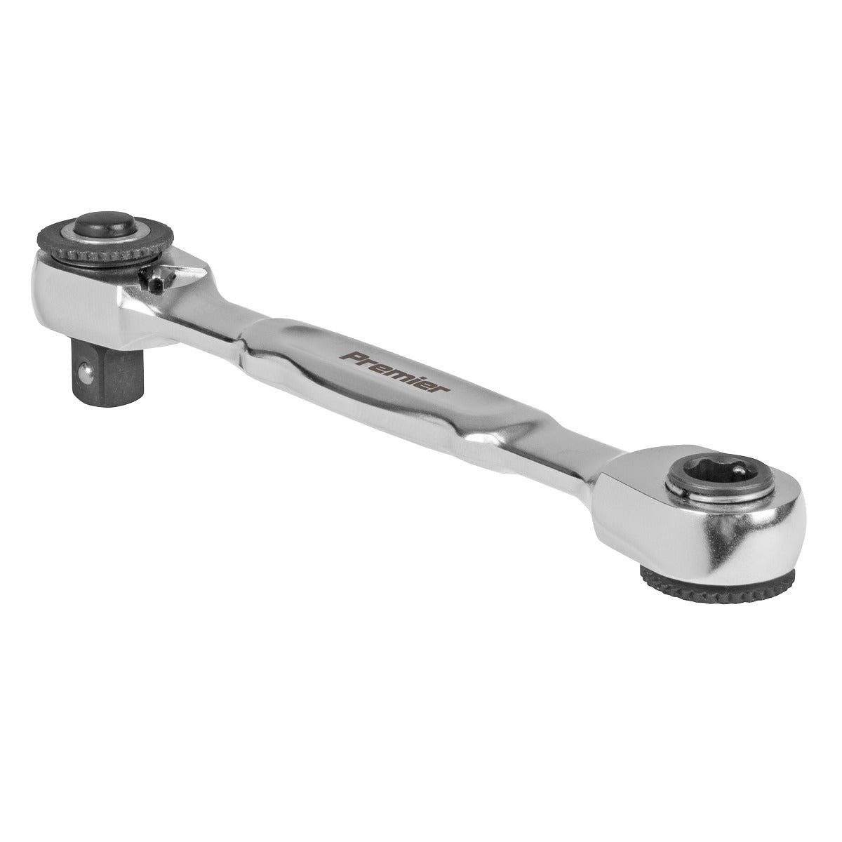 Premier Platinum Micro Ratchet Bit Driver & Wrench 1/4"Sq & 1/4"Hex Drive AK6972