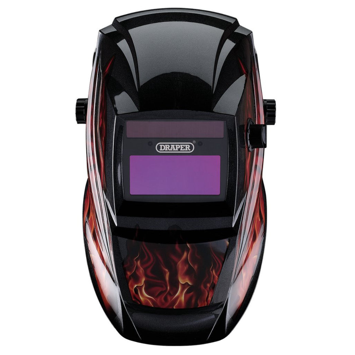 Draper Auto-Darkening Welding Helmet, Red Flames 02513