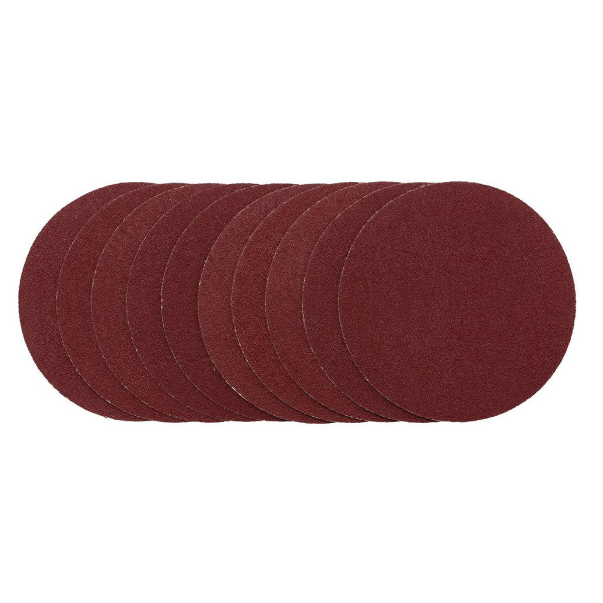 Draper Sanding Discs, 125mm, Hook & Loop, 80G (Pack of 10) 02694