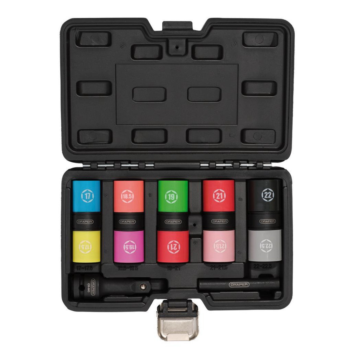 Draper Double Ended Wheel Nut Socket Set, 1/2" Sq. Dr. (7 Piece) 02744