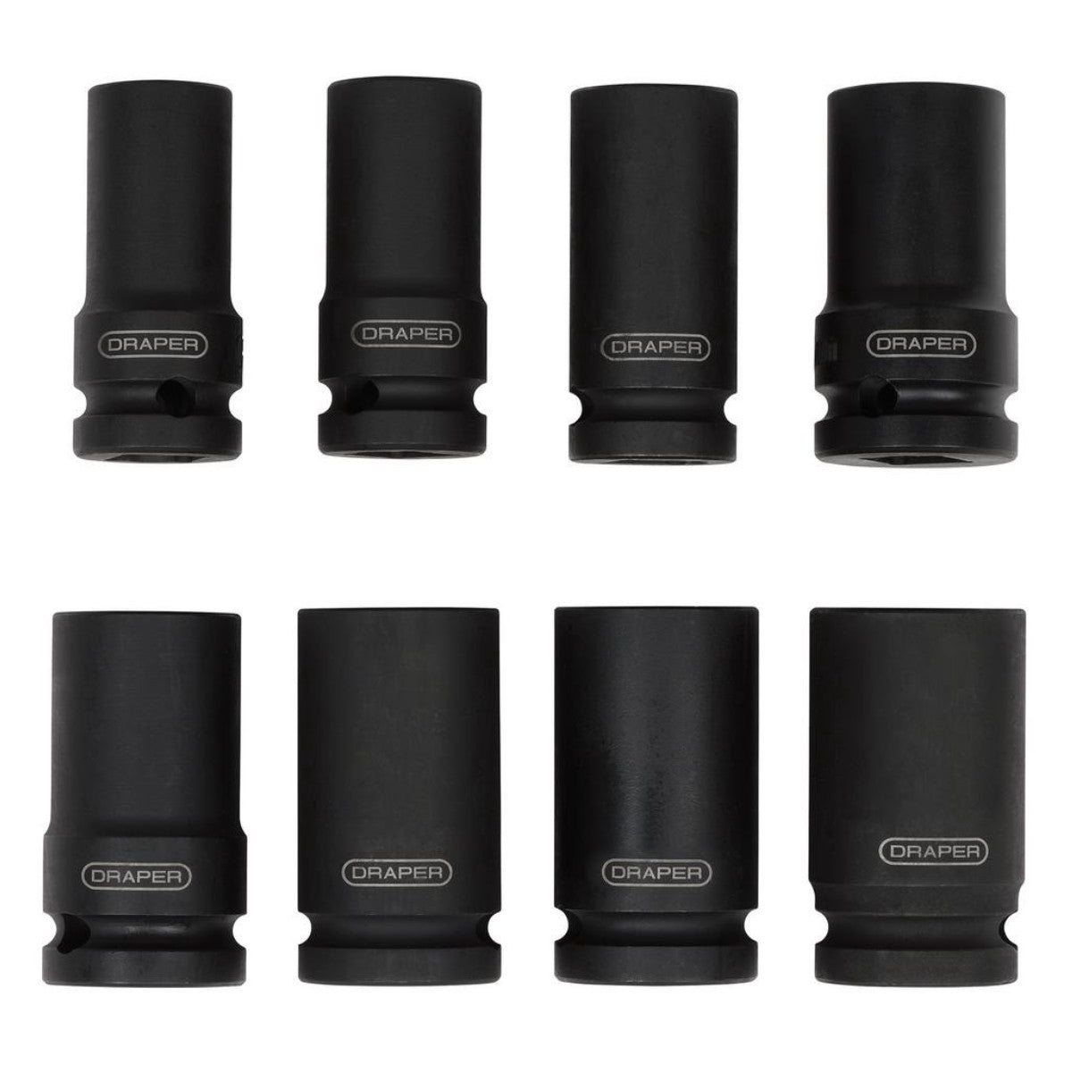 Draper Locking Wheel Nut Removal Set, 1/2" Sq. Dr. (8 Piece) 02746