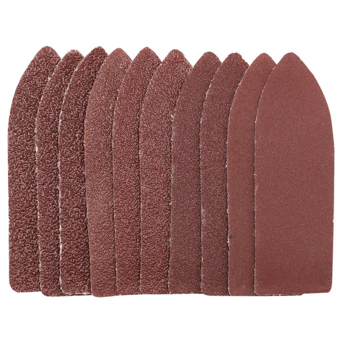 Draper Assorted Grit Hook and Loop Finger Sheets, 67 x 67 x 22mm (Pack of 10) 02930