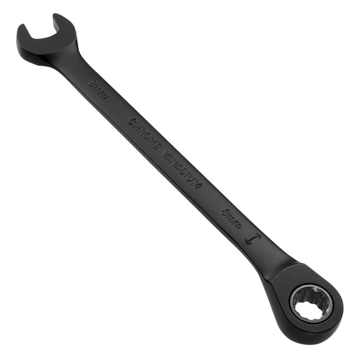 Draper Expert HI-TORQ Metric Reversible Ratchet Combination Spanner, 8mm, Black 03898