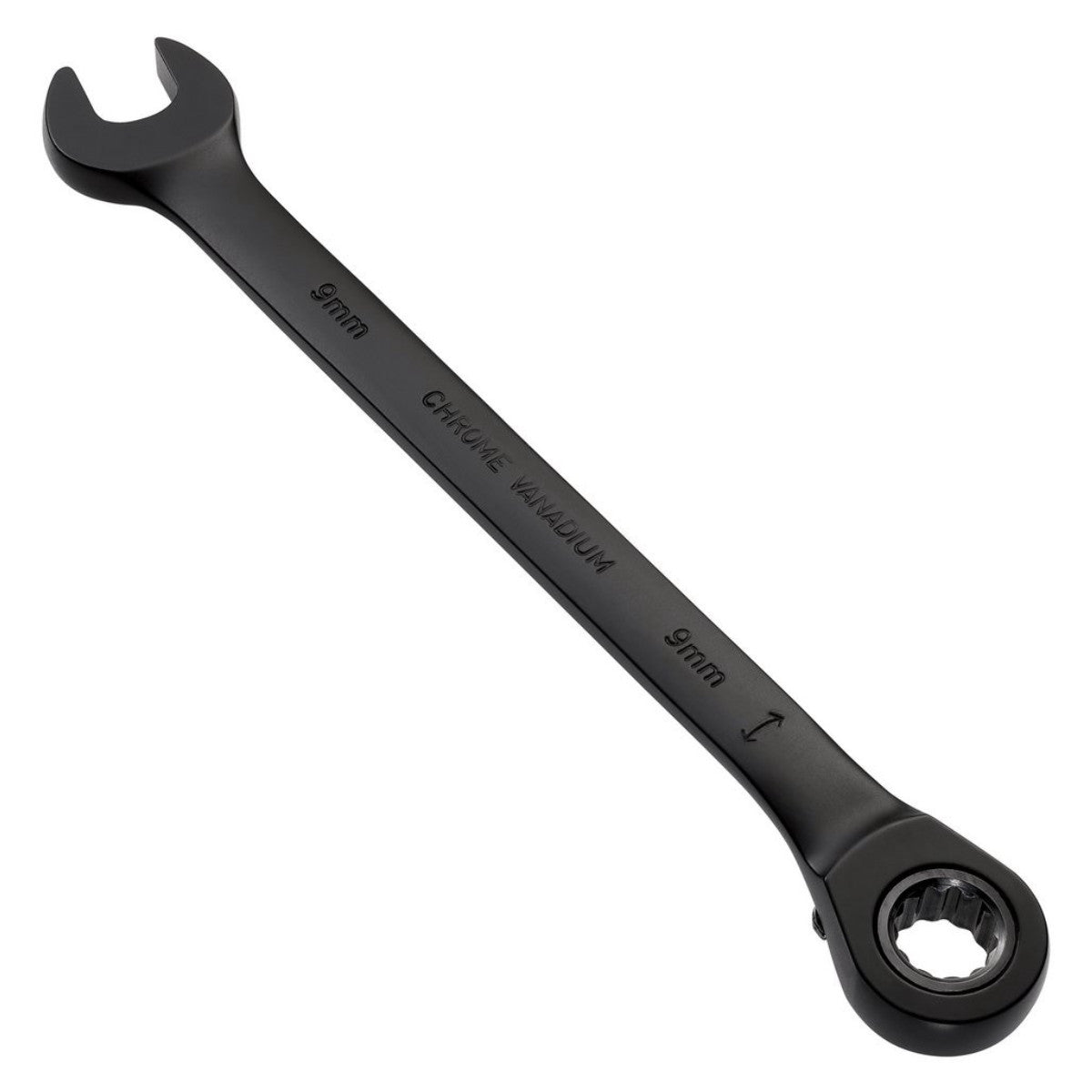 Draper Expert HI-TORQ Metric Reversible Ratchet Combination Spanner, 9mm, Black 03899