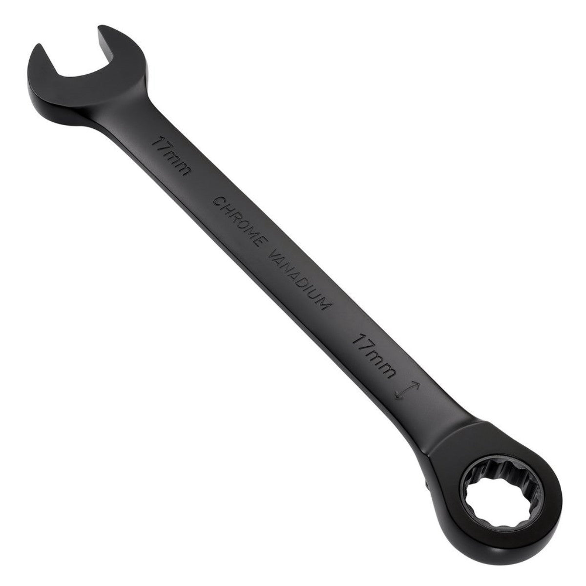 Draper Expert HI-TORQ Metric Reversible Ratchet Combination Spanner, 17mm, Black 03907