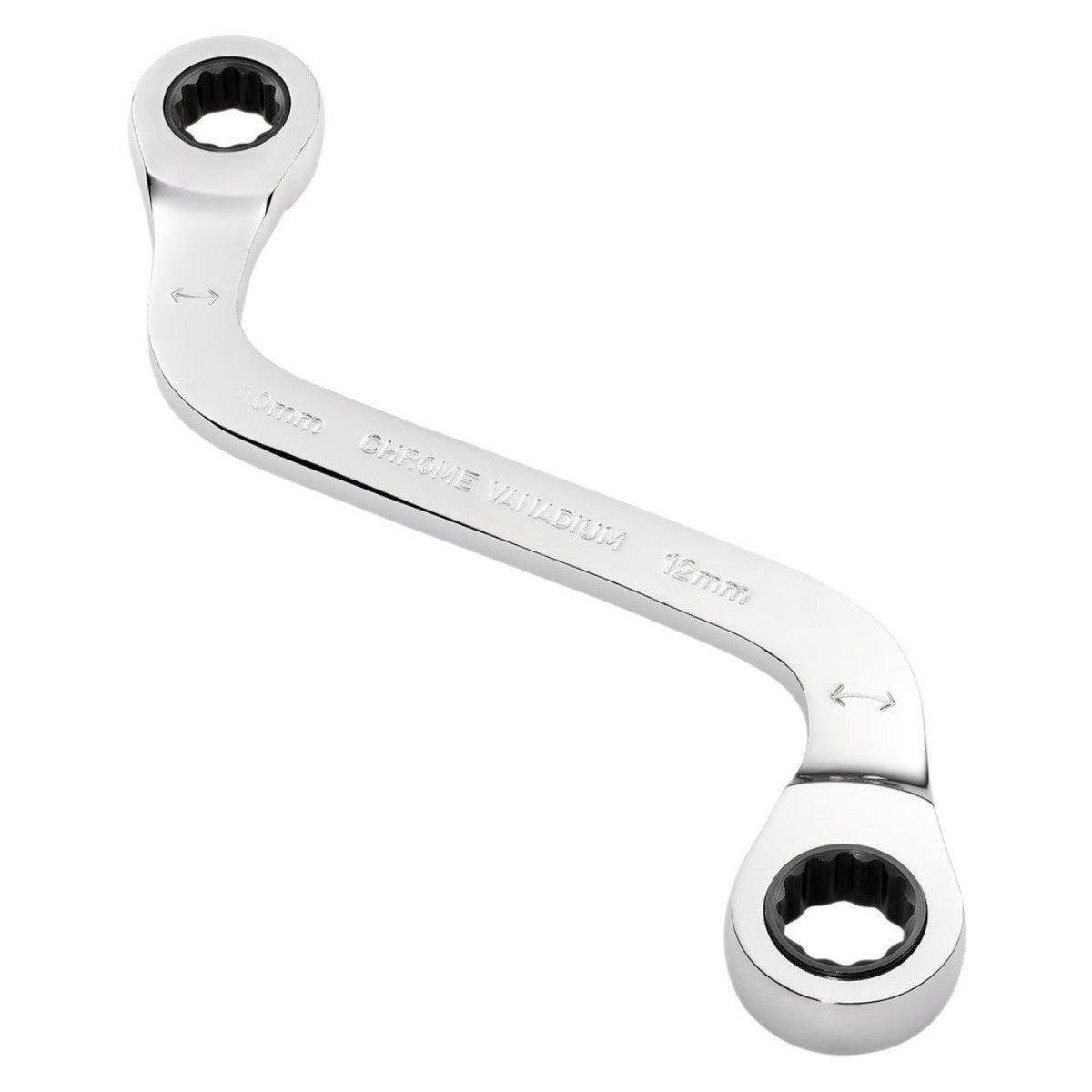 Draper Expert HI-TORQ Double Ring Ratchet S-Shape Spanner, 10 x 12mm 03942