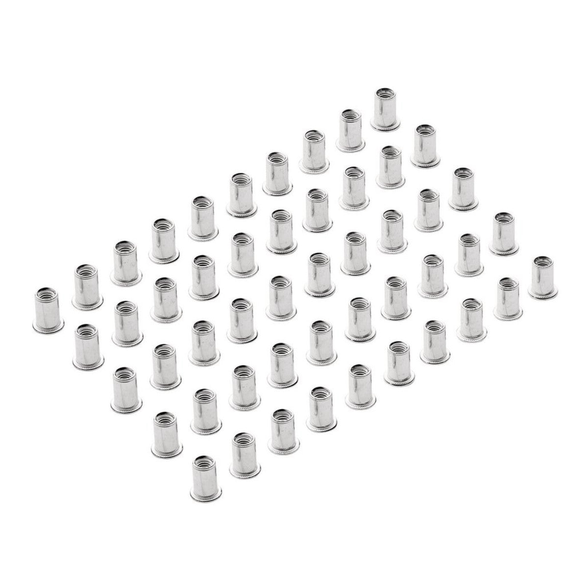 Draper Zinc Plated Threaded Insert Rivet Nuts, M6 x 1.0mm (Pack of 50) 04053