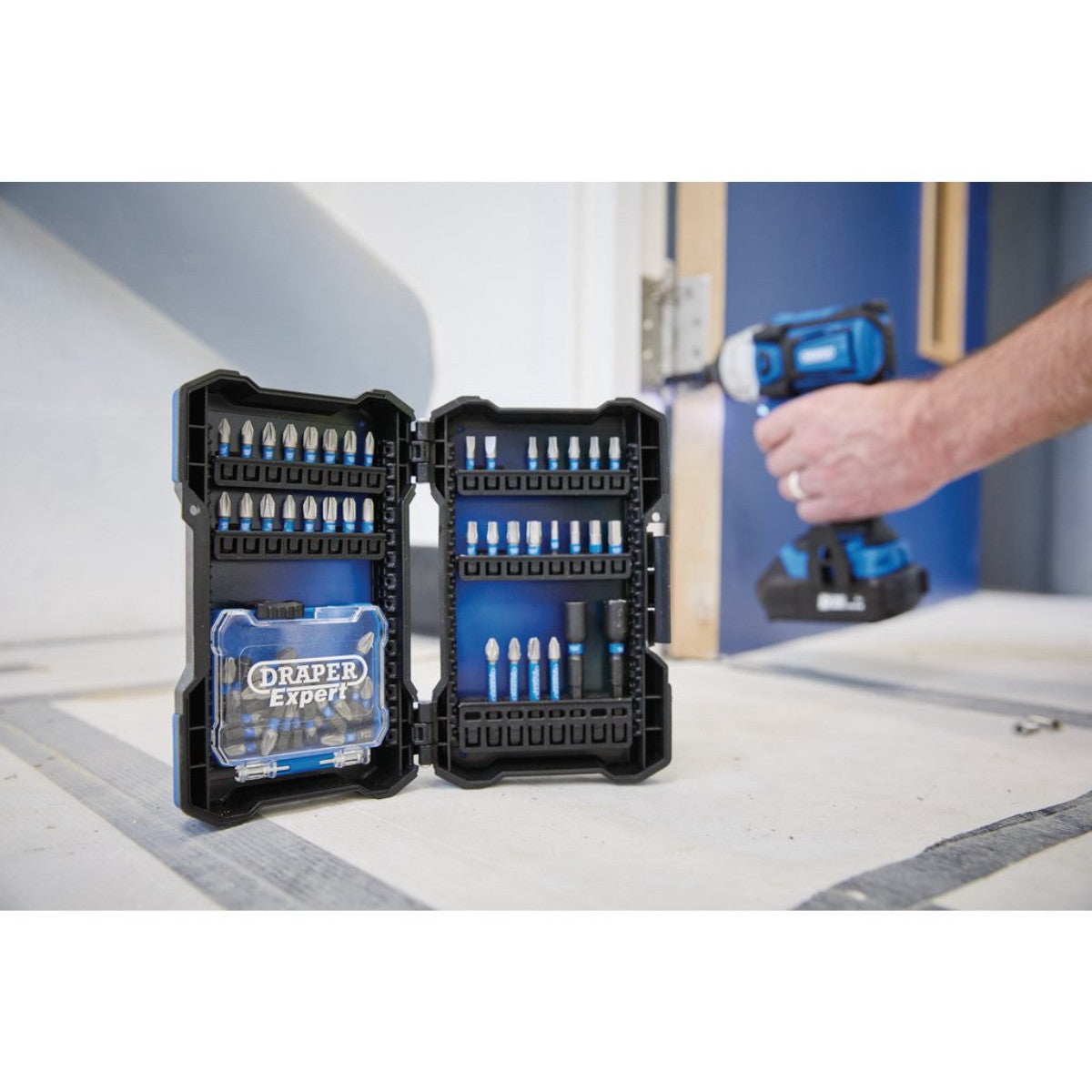 Draper Expert Impact Screwdriver Bit Set, 1/4" Hex (65 Piece) 04932