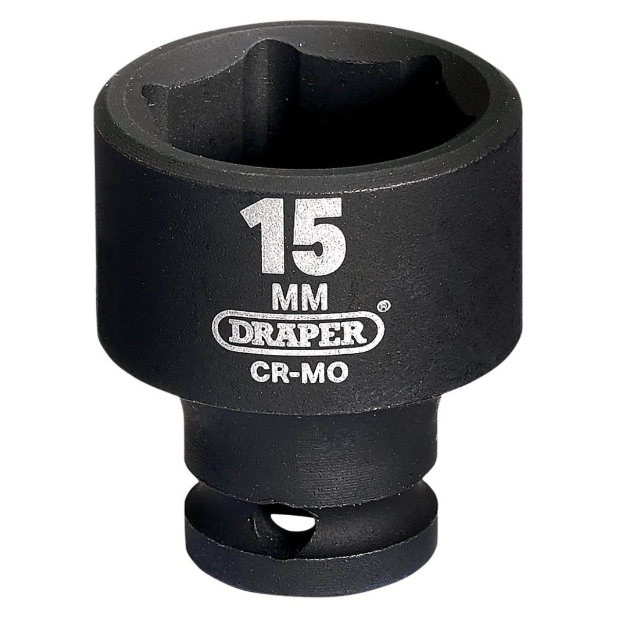 Draper HI-TORQ 6 Point Impact Socket, 1/4" Sq. Dr., 15mm 05062