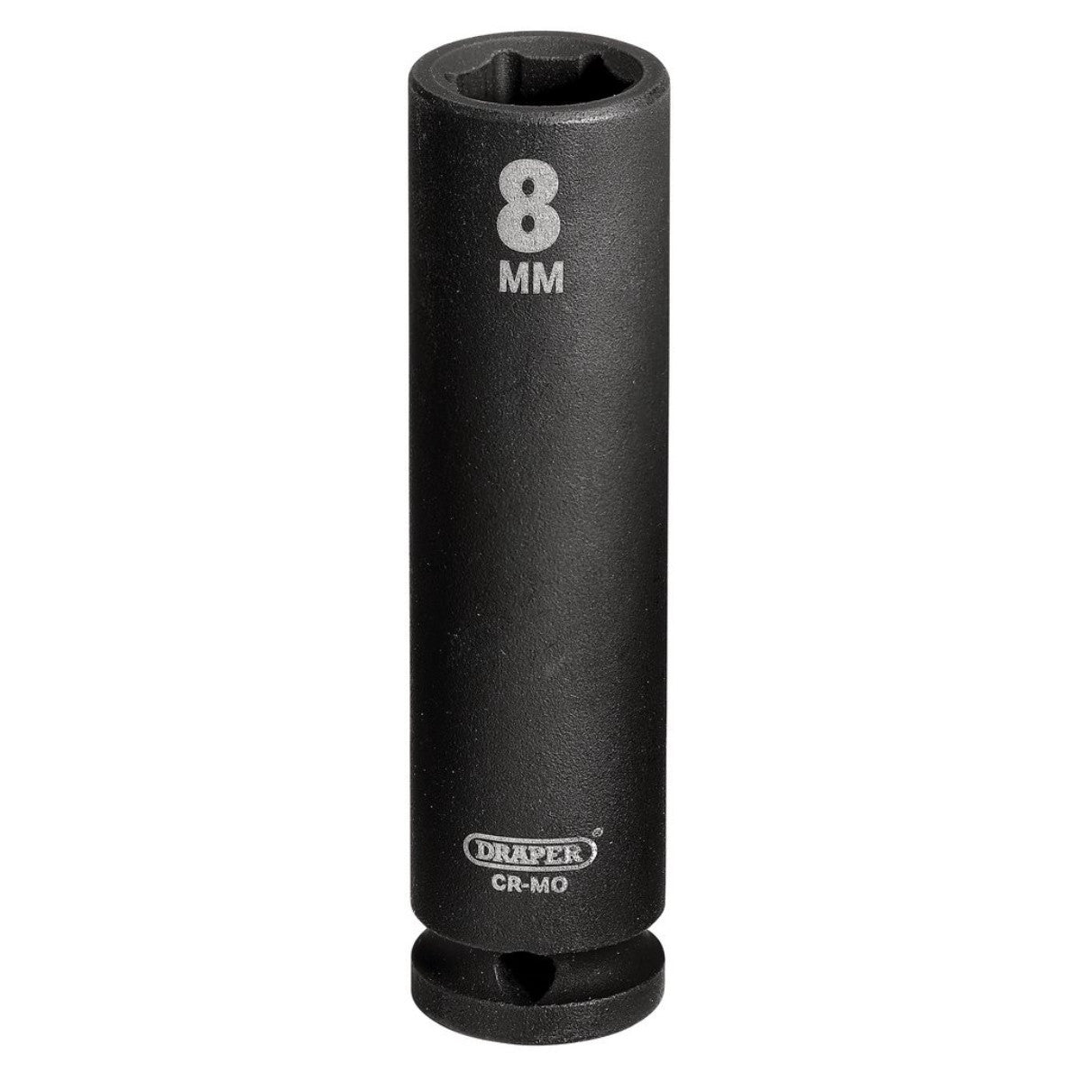 Draper HI-TORQ 6 Point Deep Impact Socket, 1/4" Sq. Dr., 8mm 05186