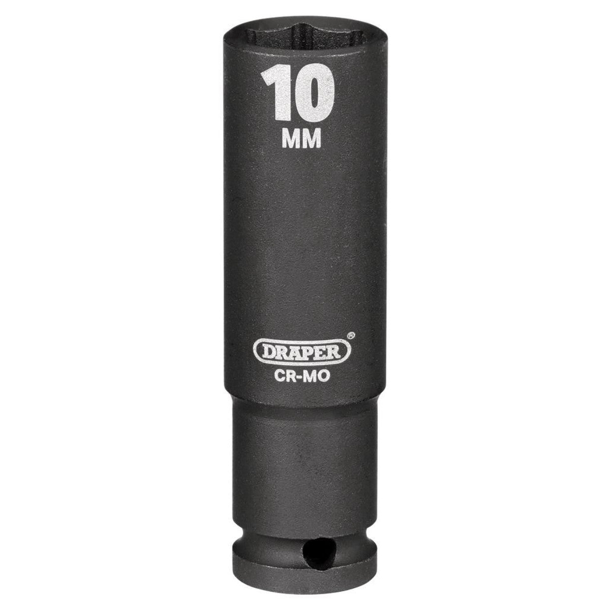Draper HI-TORQ 6 Point Deep Impact Socket, 1/4" Sq. Dr., 10mm 05188