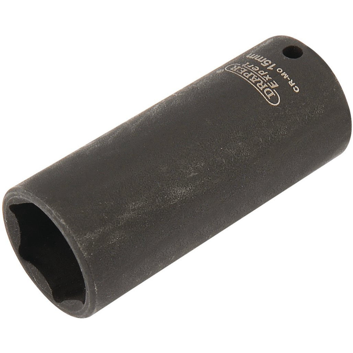 Draper HI-TORQ 6 Point Deep Impact Socket, 1/4" Sq. Dr., 15mm 05193