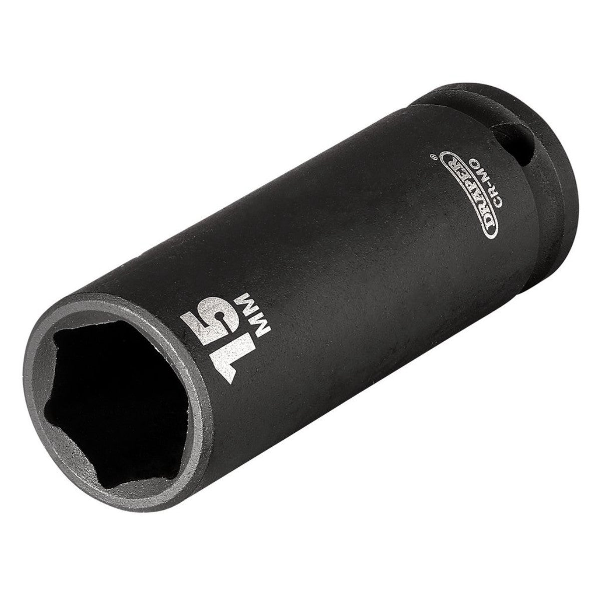Draper HI-TORQ 6 Point Deep Impact Socket, 3/8" Sq. Dr., 15mm 06888