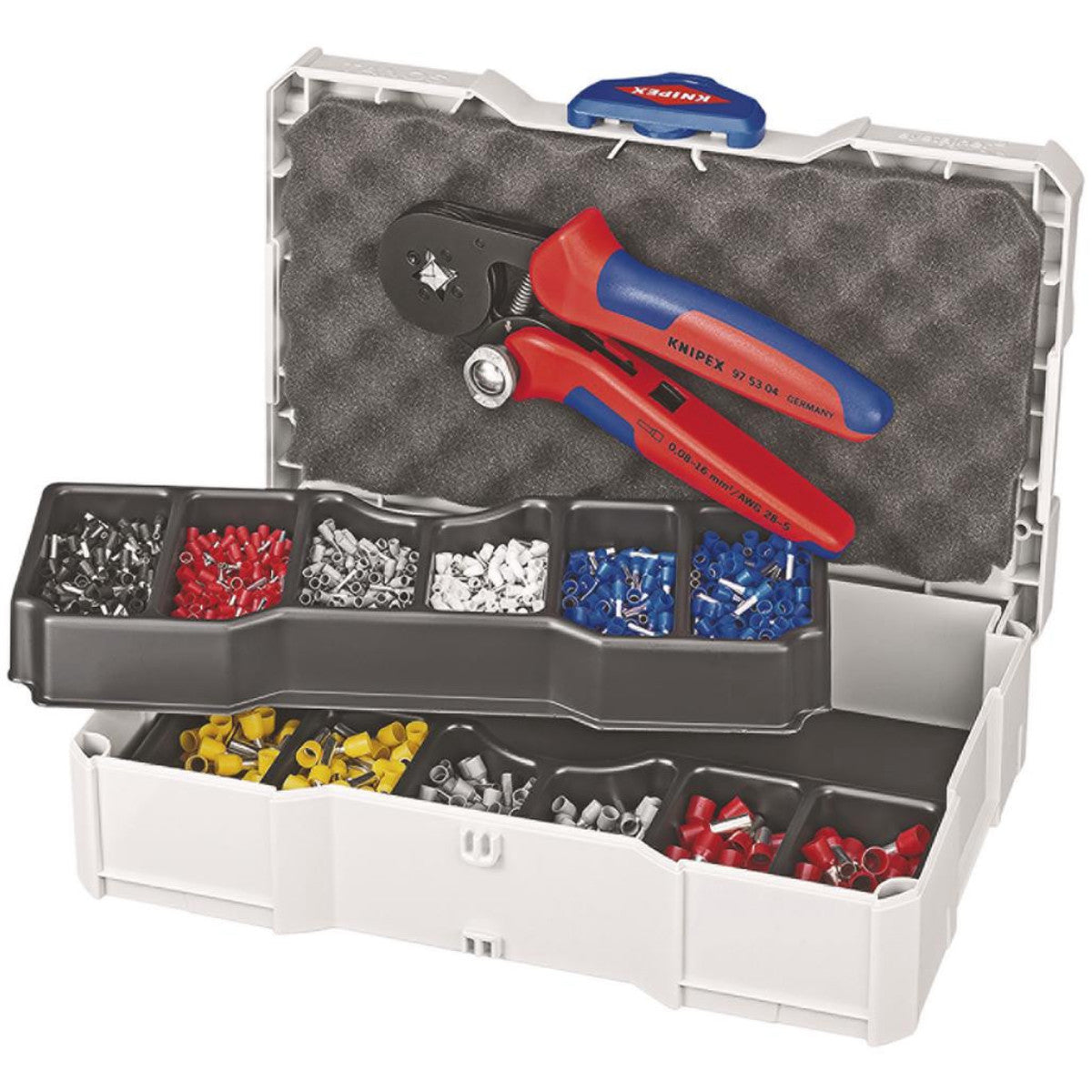 Knipex 97 90 09 Crimp Assortment for Wire Ferrules, 9 Parts, 265mm 06927