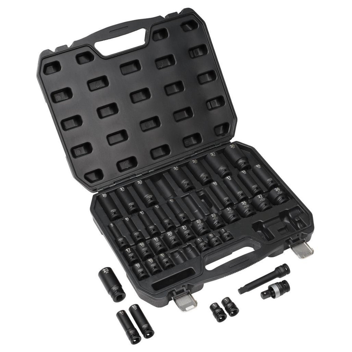 Draper Hi-TORQ Impact Socket Set, 1/2" Sq. Dr. (40 Piece) 07106