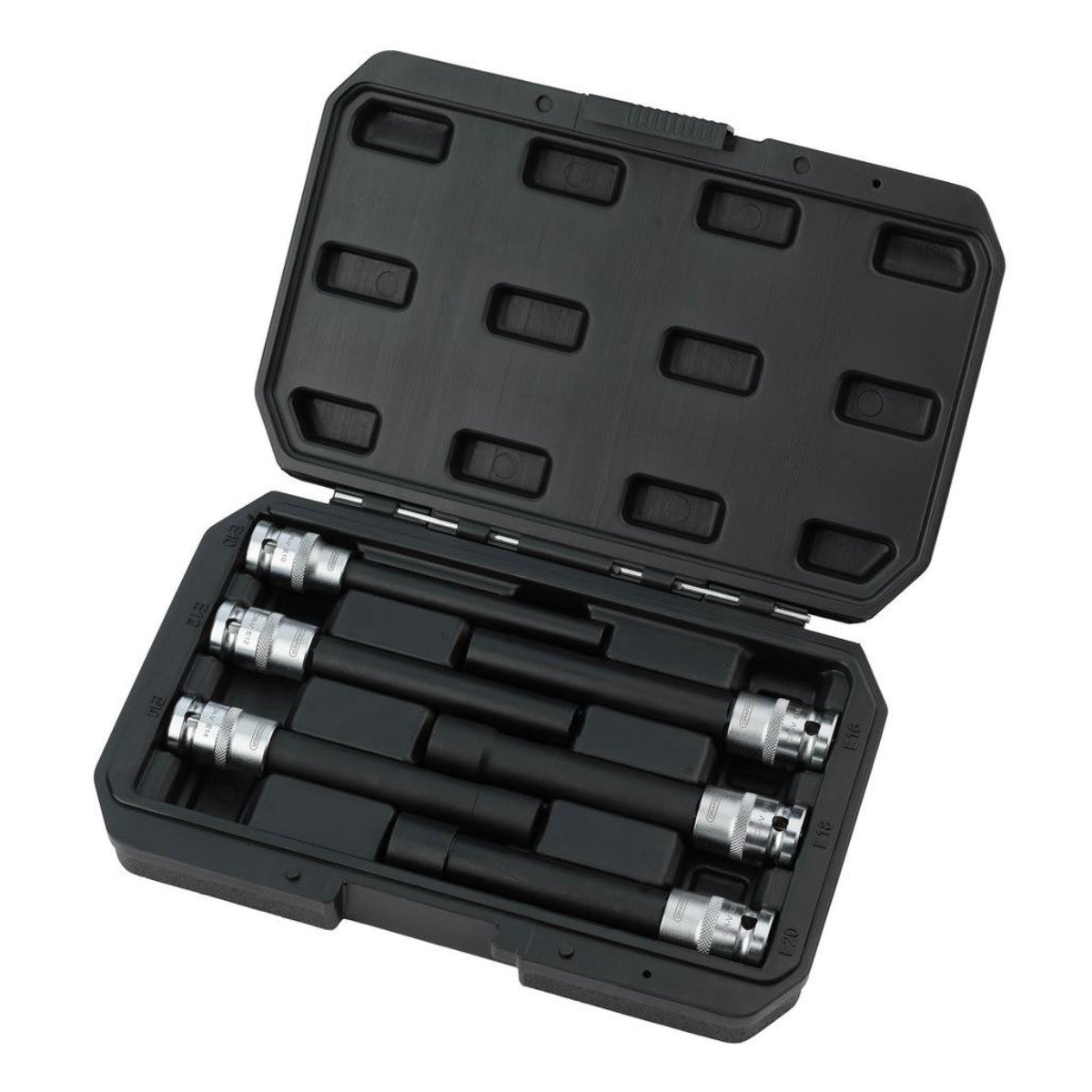 Draper Extra Long E-Type Sockets, 1/2" Sq. Dr. (6 Piece) 07125