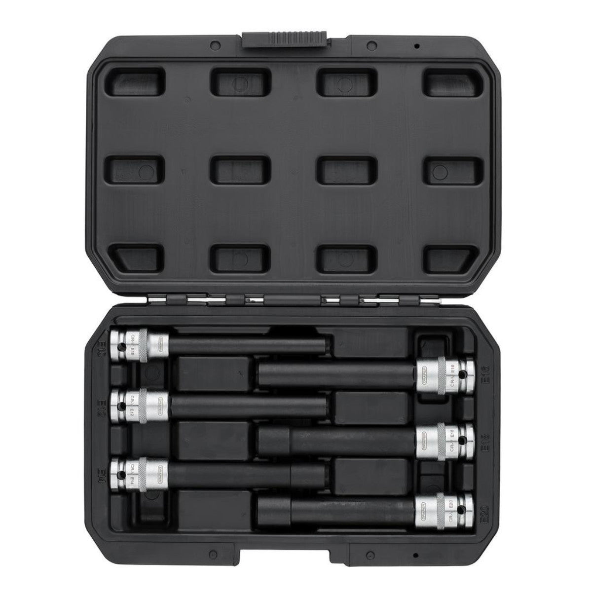 Draper Extra Long E-Type Sockets, 1/2" Sq. Dr. (6 Piece) 07125