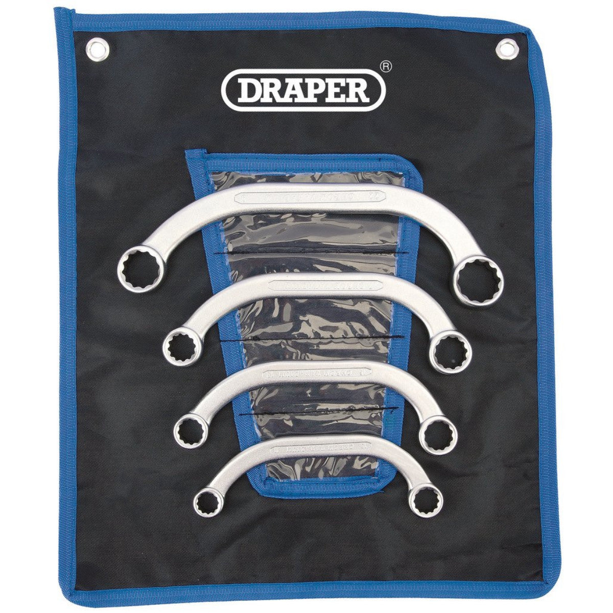 Draper HI-TORQ Half Moon Obstruction Ring Spanner Set (4 Piece) 07210