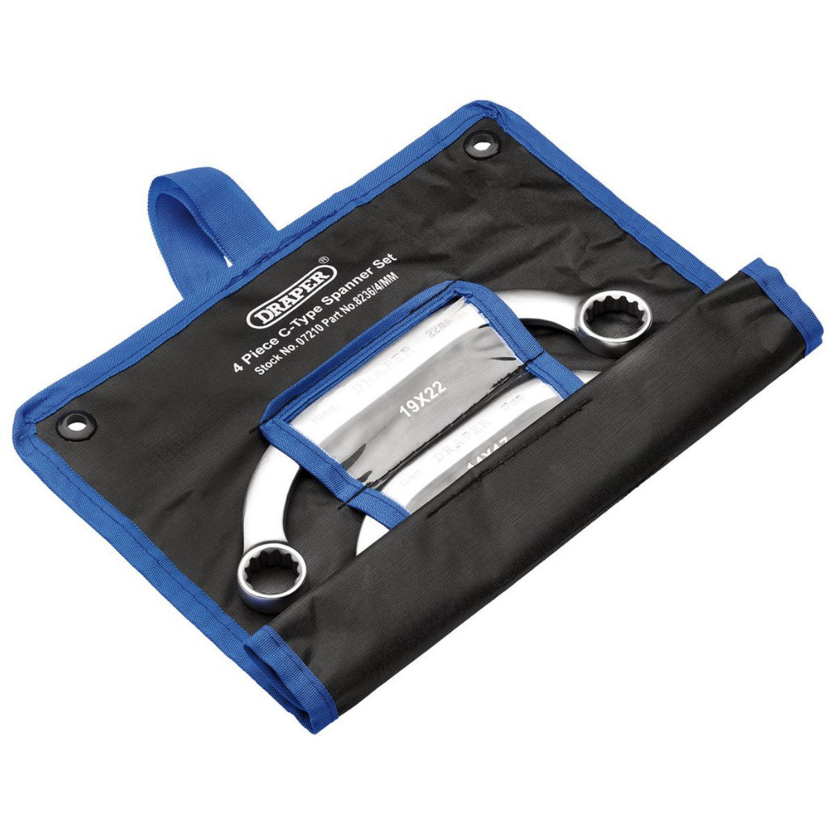 Draper HI-TORQ Half Moon Obstruction Ring Spanner Set (4 Piece) 07210