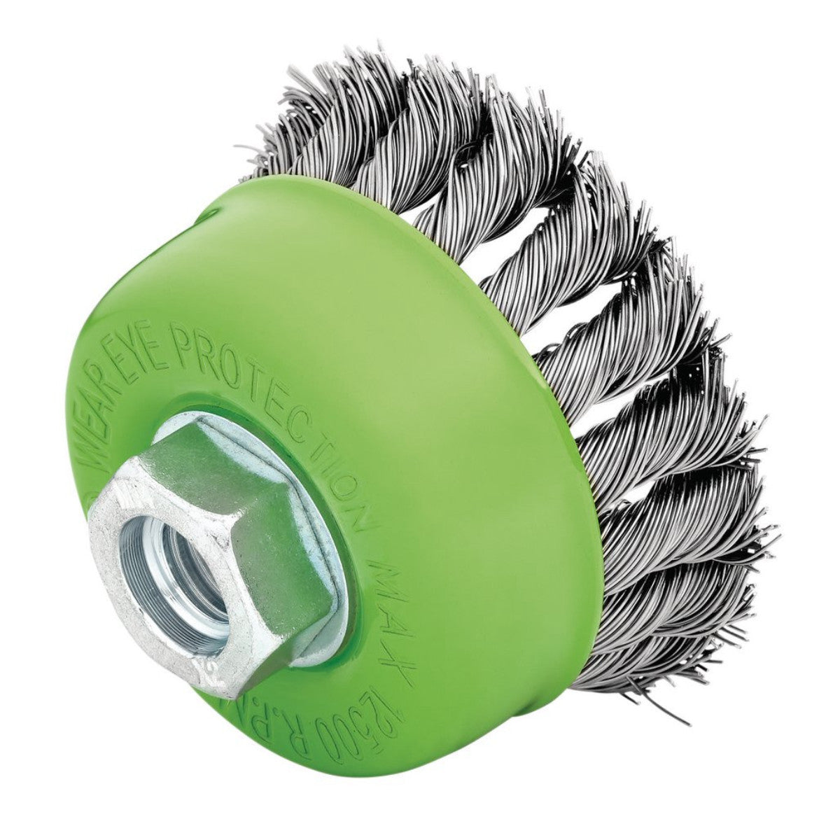 Draper Stainless-Steel Twist-Knot Wire Cup Brush, 75mm, M14 08054