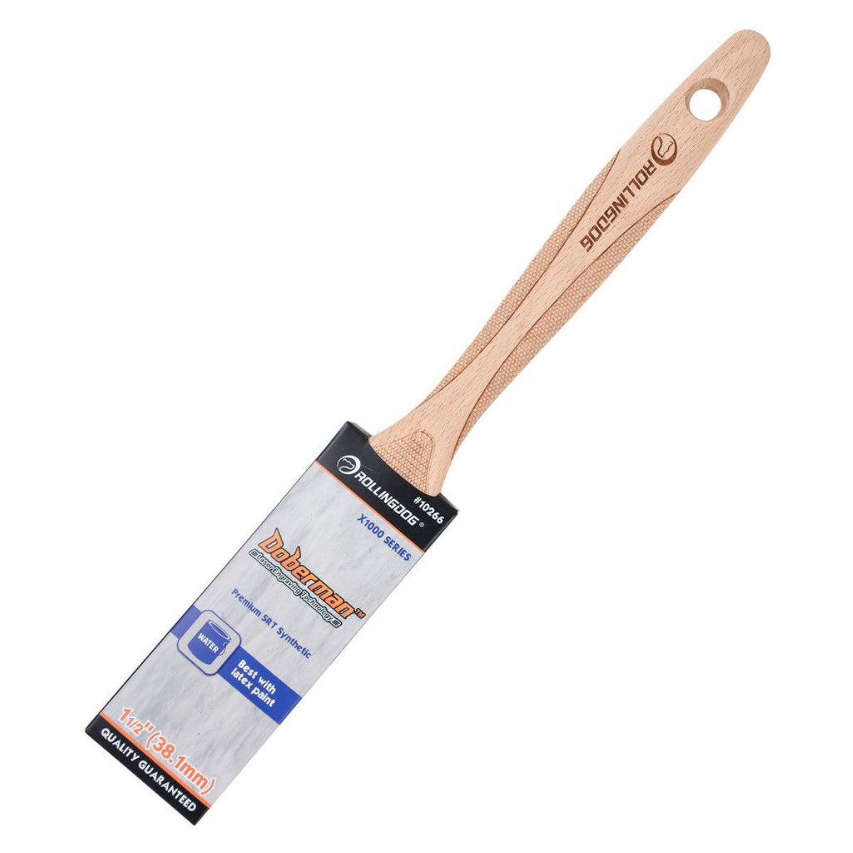 Rollingdog DOBERMAN X1000 Series Flat Paint Brush, 1.5" 08147
