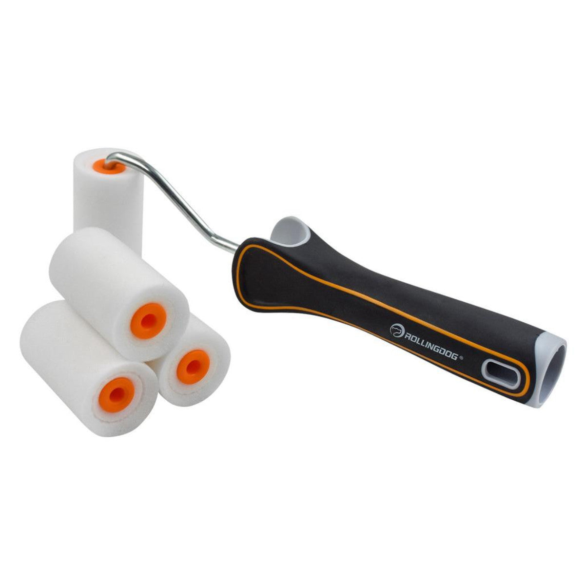 Rollingdog SUPER-EDGE Mini High-Density Paint Roller Set, 2"/50mm (5 Piece) 08591