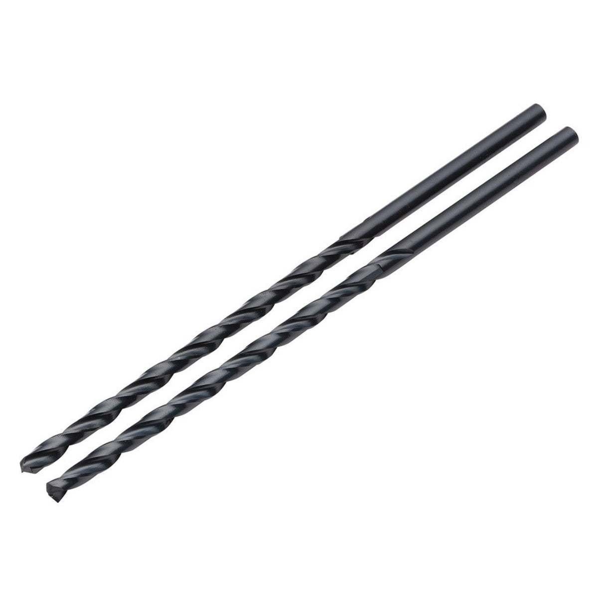 Draper Black HSS Long Drill Bit 4 x 119mm (Pack of 2) 08789