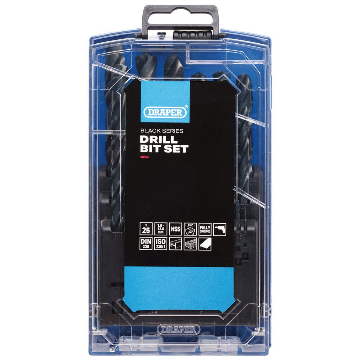 Draper Black HSS Drill Bit Set (25 Piece) 08853