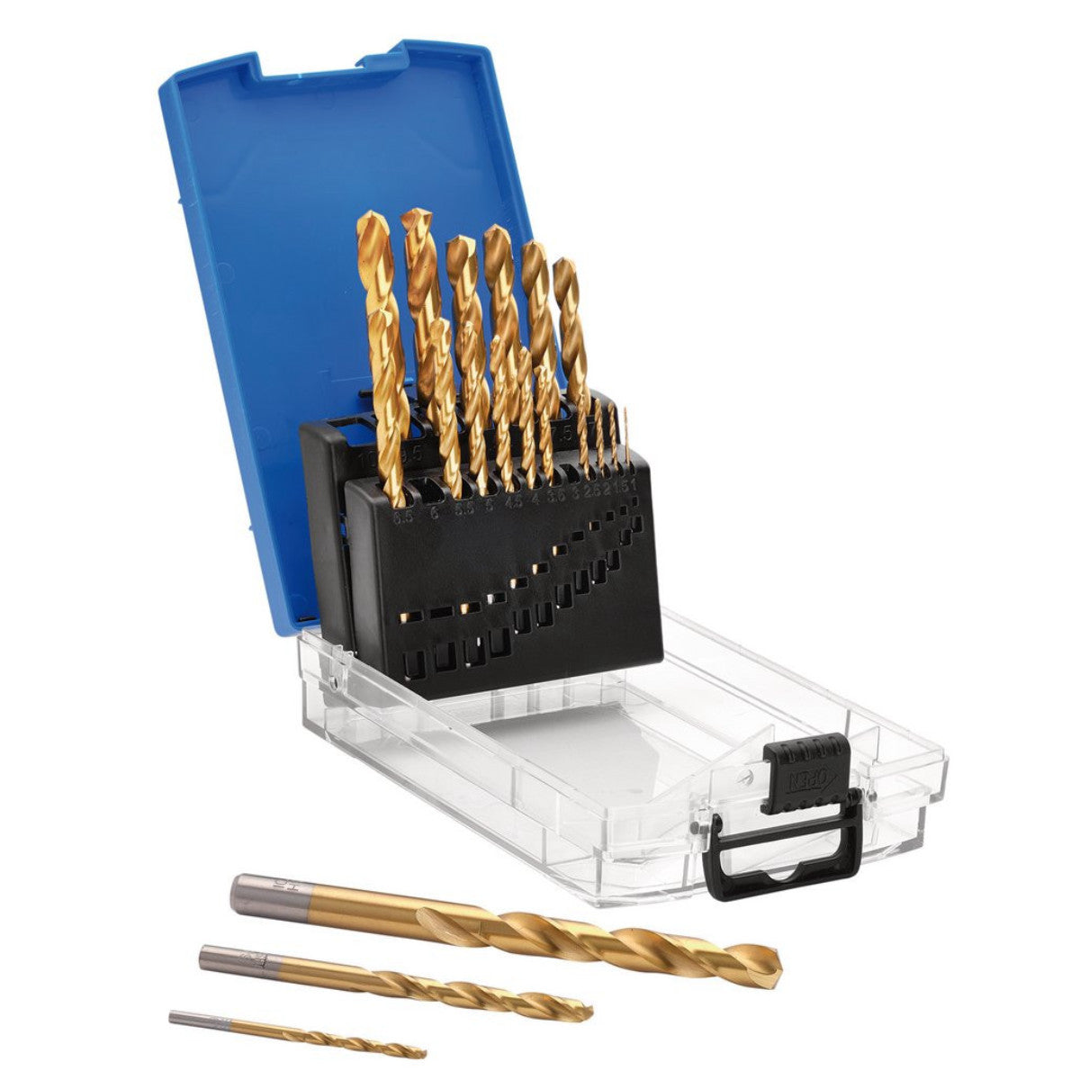 Draper HSS Titanium Nitride Coated Drill Bit Set (19 Piece) 08885