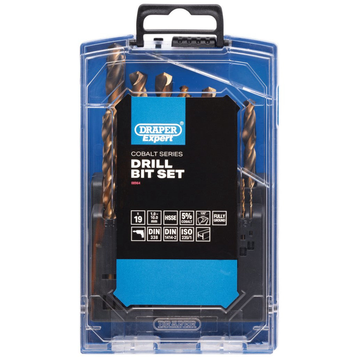 Draper Expert HSSE M35 Cobalt Drill Bit Set (19 Piece) 08964