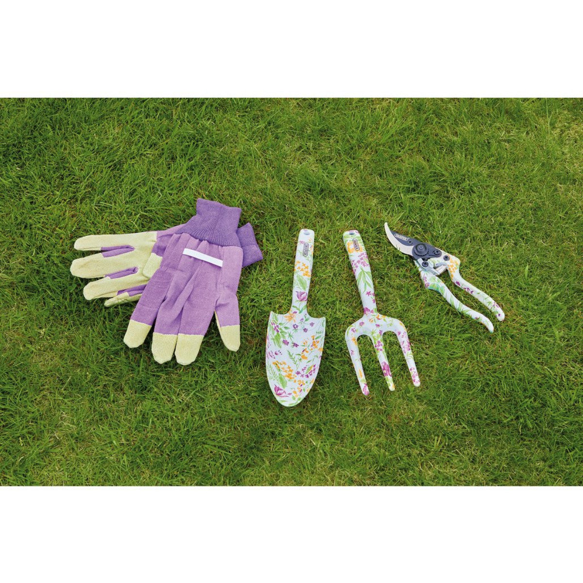 Draper Garden Tool Set with Floral Pattern (4 Piece) 08993