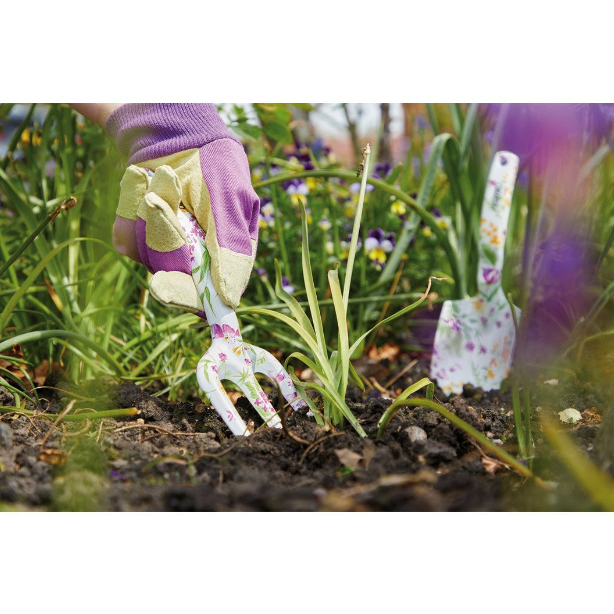 Draper Garden Tool Set with Floral Pattern (4 Piece) 08993