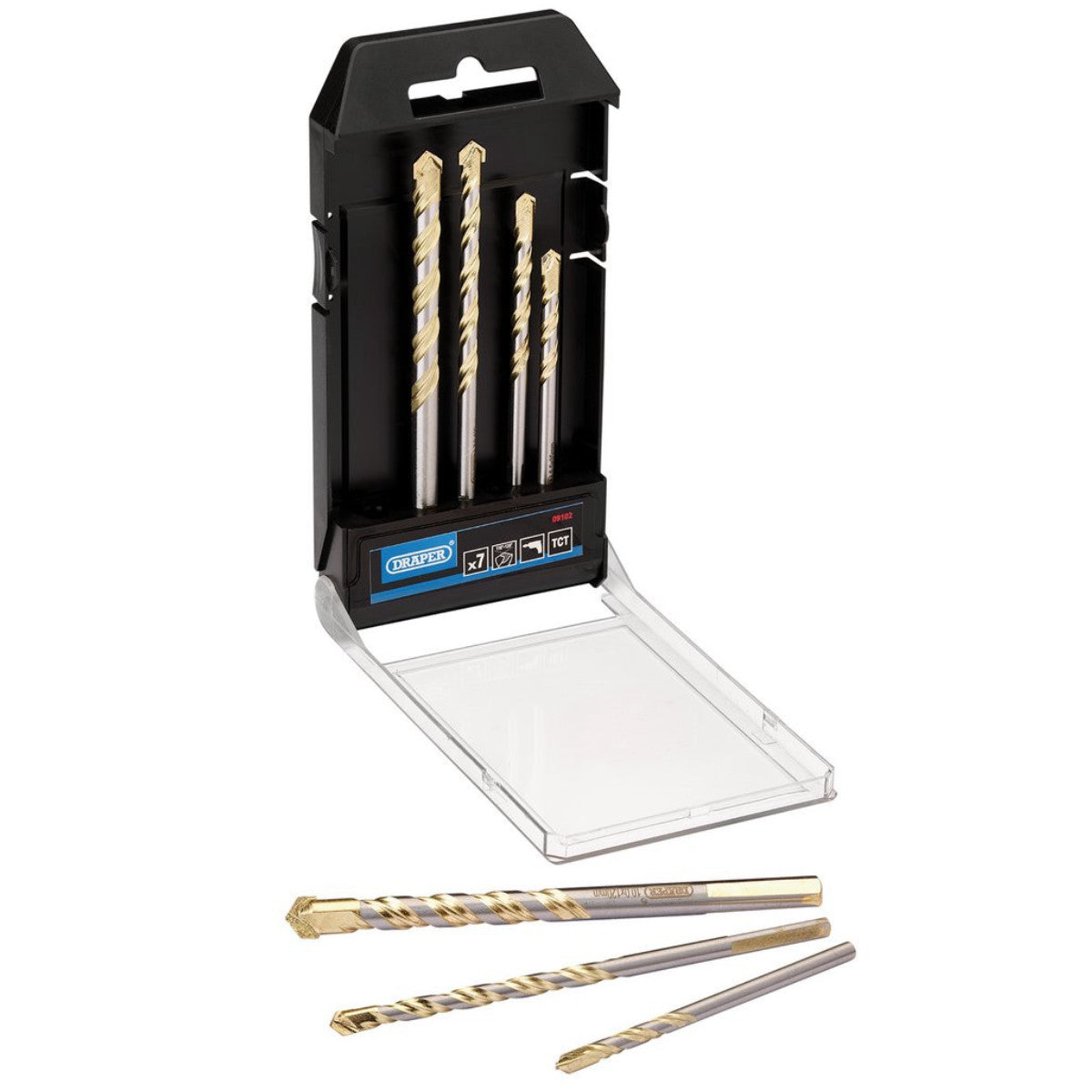 Draper Multi Construction TCT Drill Bit Set (7 Piece) 09102