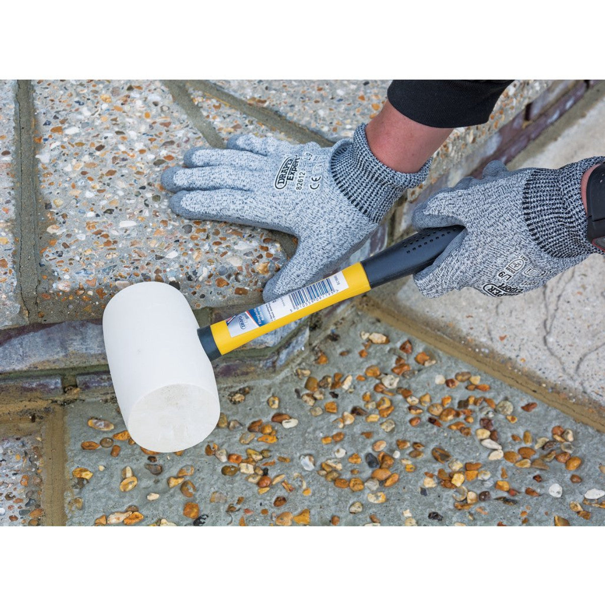 Draper Expert Non-Marking Rubber Head Mallet with Fibreglass Shaft, 680g/24oz 09119