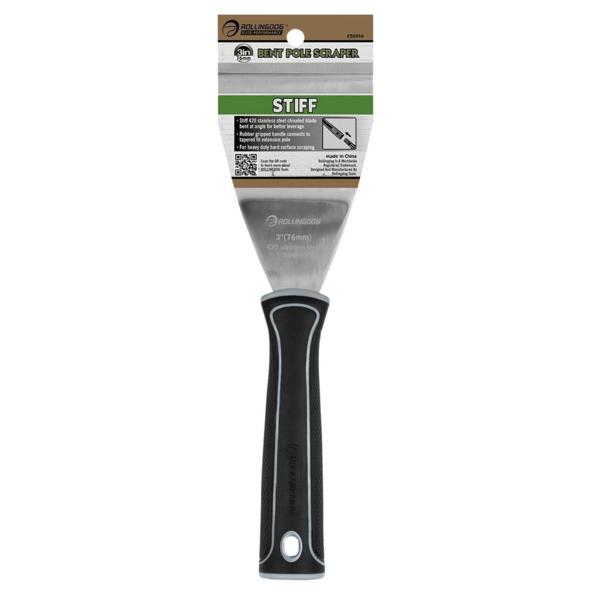 Rollingdog Angled Pole Scraper, 3"/76mm 09615