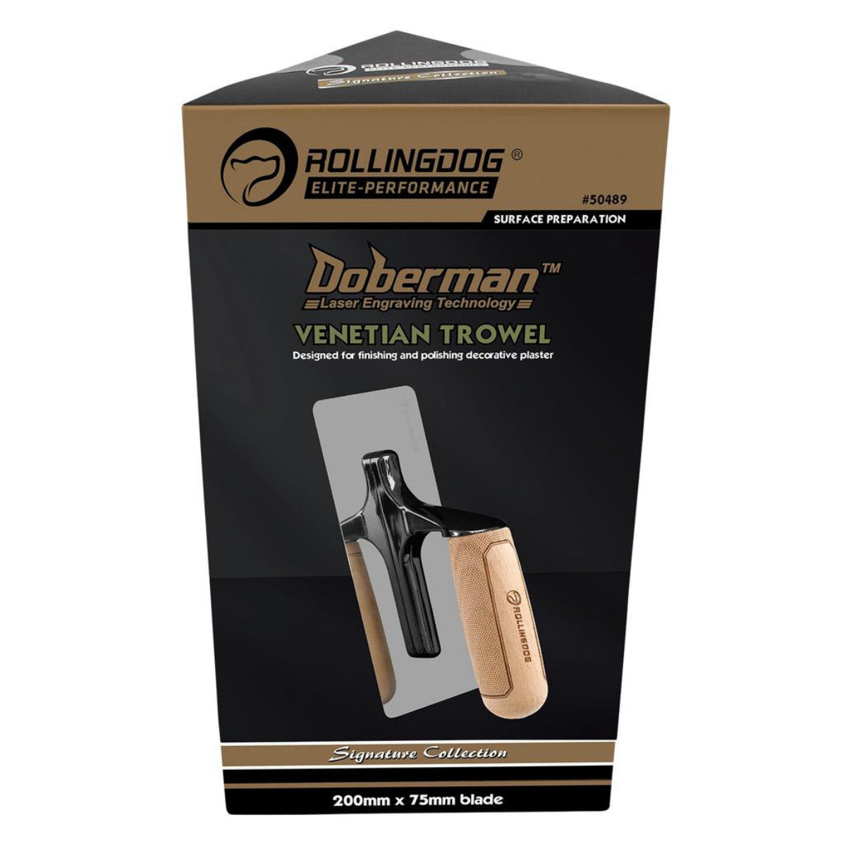 Rollingdog DOBERMAN Venetian Trowel, 200 x 75mm 09643