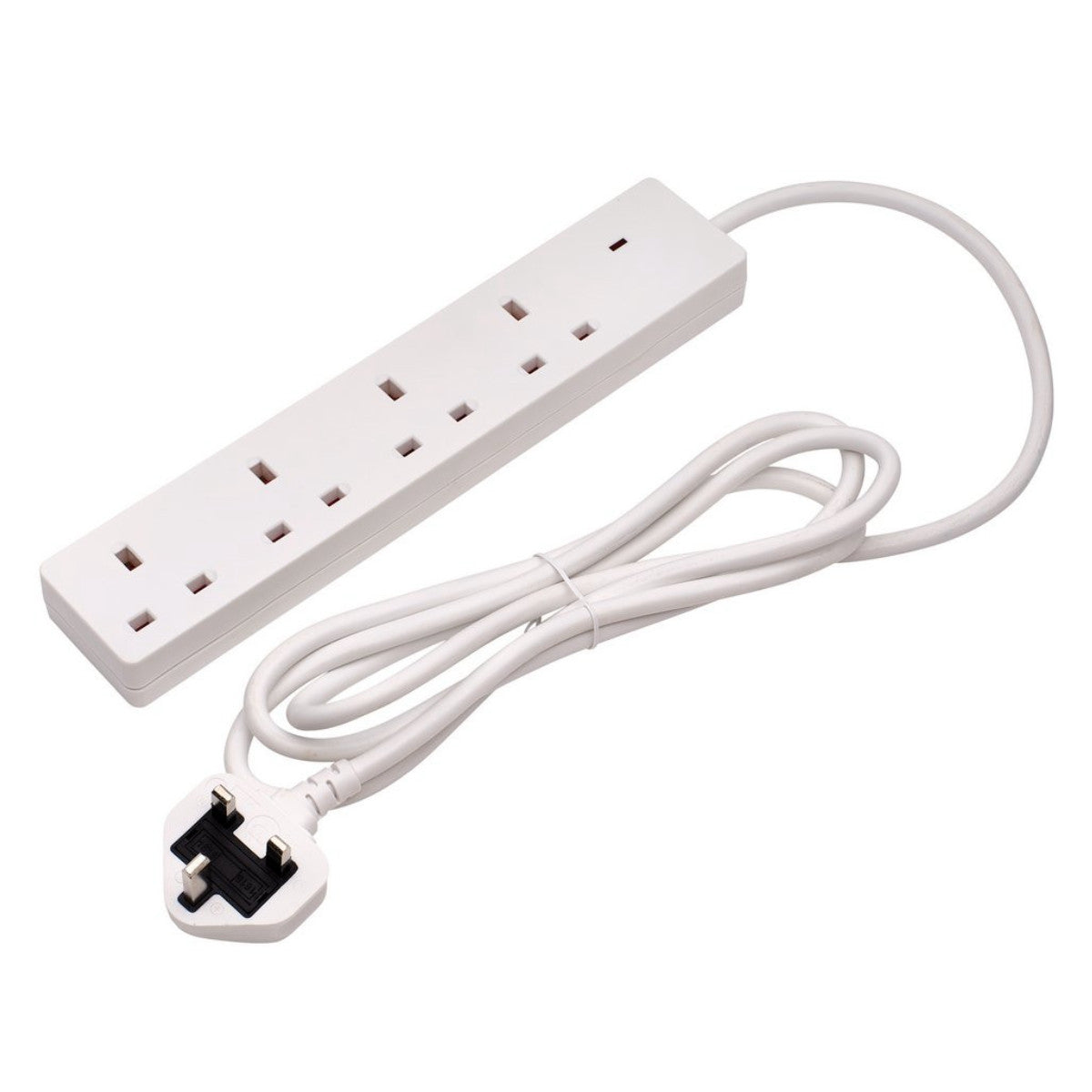 Draper Four Socket Extension Lead with Neon Indicator, 2m 09657